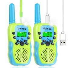 Vvinca Walkie Talkies for Kids Rechargeable Toys for Ages 5-7, Long Range 22 ...
