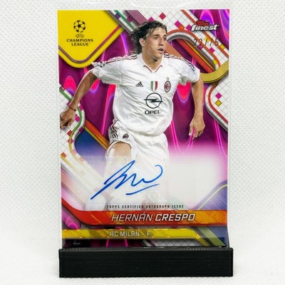 Hernan Crespo Autograph /75 - Topps Finest UCC 2024/25