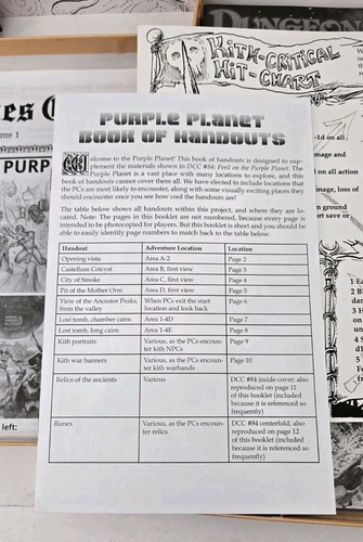 Dungeon Crawl Classics #84: Peril On The Purple Planet Box Set - 100% Completo - Foto 13 di 13