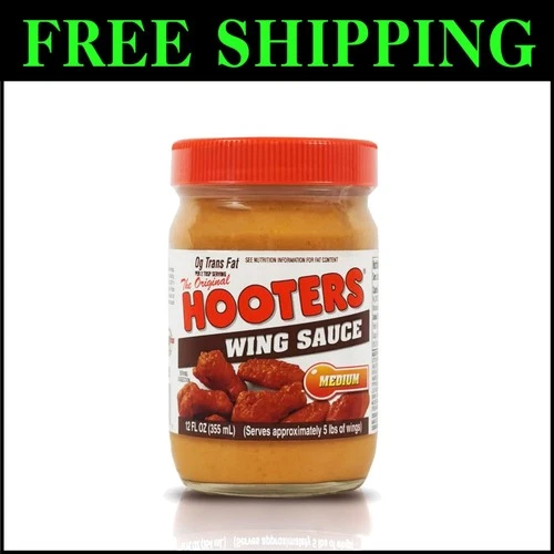 Original Medium Wing Sauce Pack - 12 oz Bottles (6 Count) for Ultimate Flavor