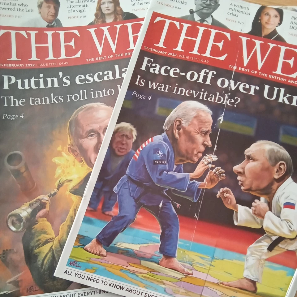 7 x The Week Magazine from 2022 Featuring Russian Putin / Ukraine war - Image 2 of 4