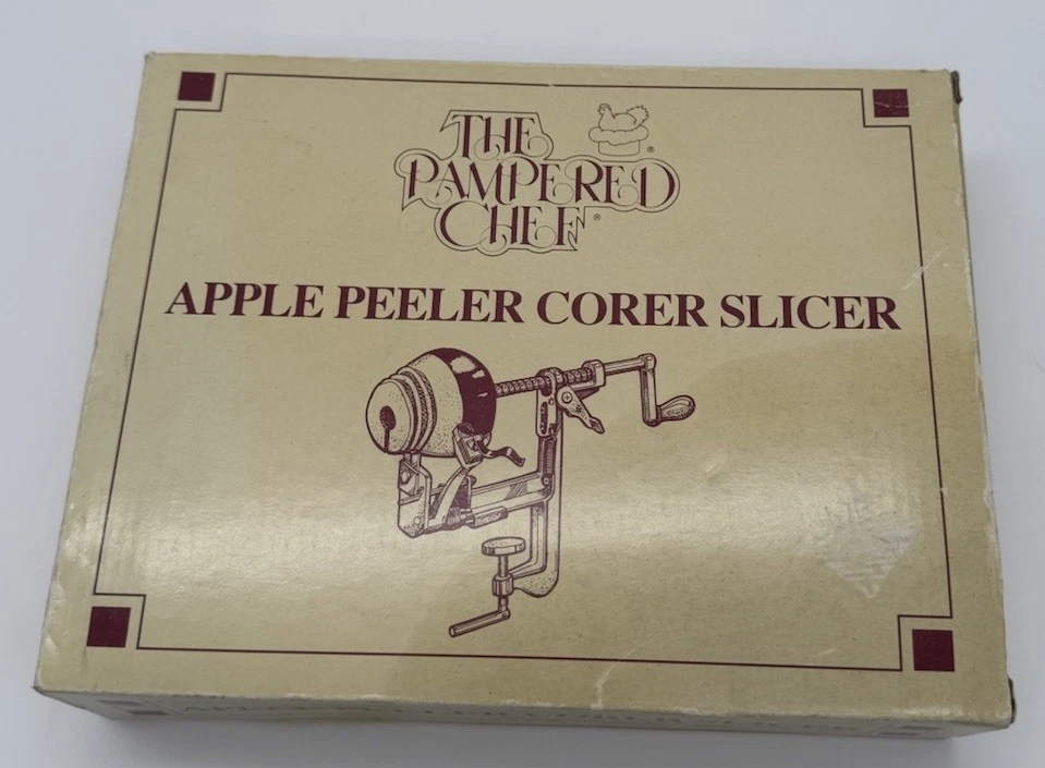 NOS The Pampered Chef Apple Peeler Corer Slicer Clamp Mount Kitchen Tool USA
Opens in a new window o
