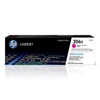 HP 206X Magenta Toner Cartridge | Works with Color LaserJet 1 Pack, 
