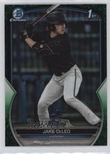 2023 Bowman Draft Chrome Green Grass Refractor 34/99 Jake Deleo #BDC-158 j8o