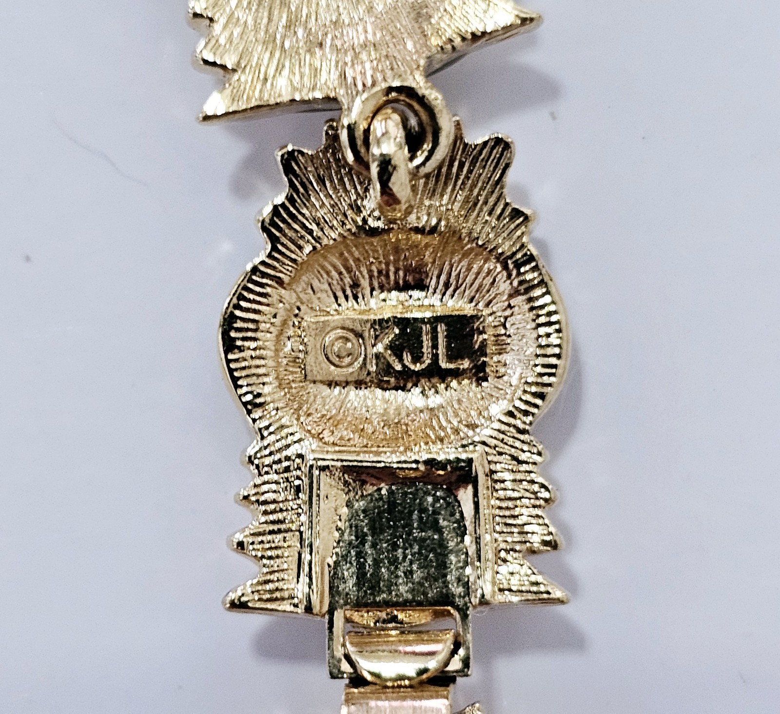 Vintage KJL Kenneth Jay Lane Owl Bracelet - image 8