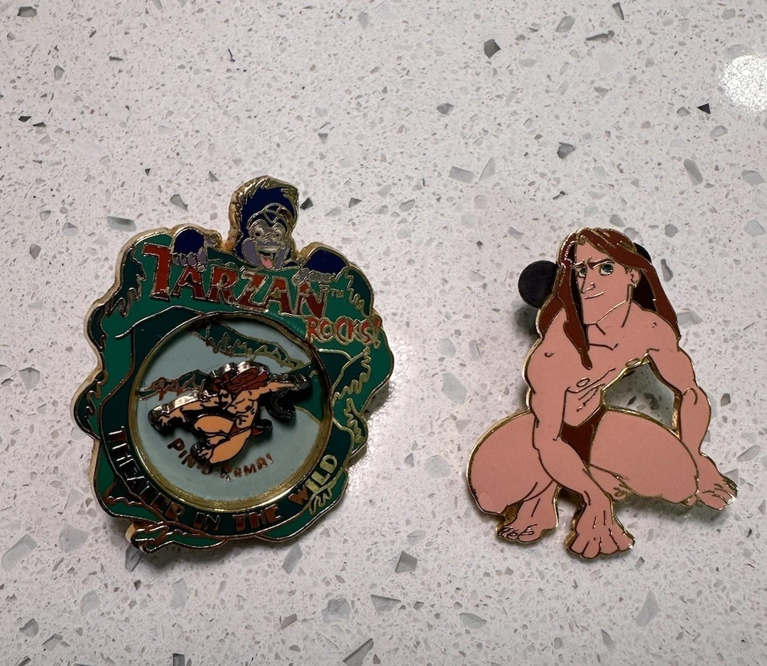 Disney Tarzan Pin Set 2002 Disney Pin-O-Rama Tarzan Rocks Le 1500 Pin And…