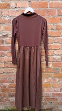BROWN T SHIRT DRESS SIZE M-L BNWT