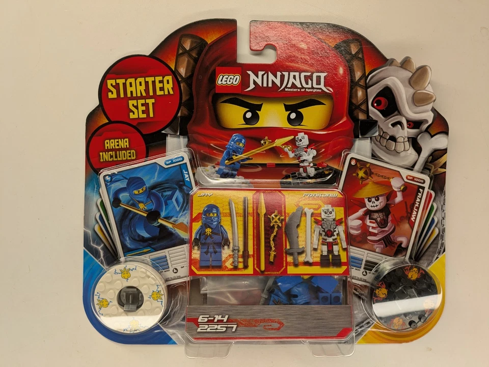 RARITÄT!! LEGO Ninjago 2257 JAY + FRAKJAW Spinner Blister Pack Kreisel NEU + OVP - Bild 1 von 1