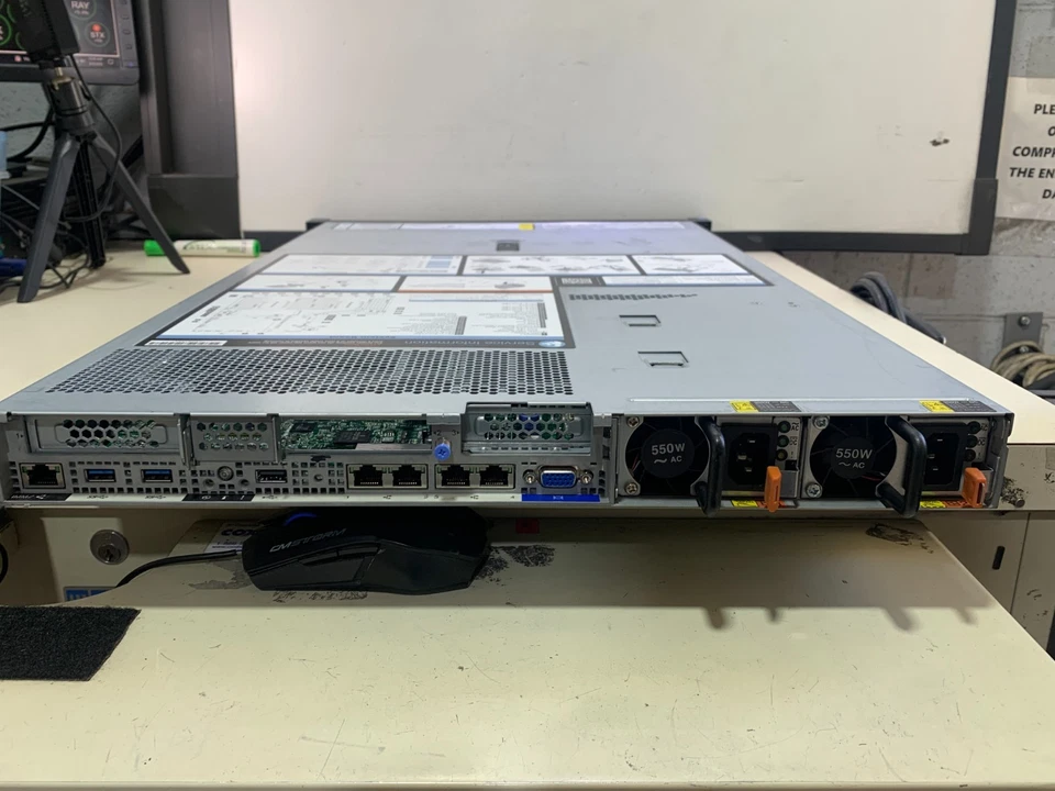 IBM LENOVO X3550 M5 SERVER (1x) E5-2620 v3@ 3.40GHZ 96GB (6x 16GB) DUAL PSU - Image 4 of 4