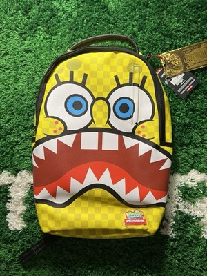 Sprayground x Spongebob Square Check Flex DLXSV Backpack BRAND NEW