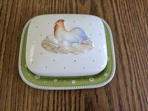 Villeroy & Boch Butterdose "Farmers Spring" mit Deckel - sehr selten - Bild 3 von 12