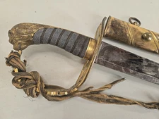 Napoleonic Wars British Pattern 1803 Infantry Officers Sword w/Scabbard - Etched