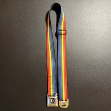 Buckle Down Dodge Viper Adjustable Seatbelt Belt Buckle Pride Rainbow