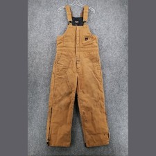 Walls Workwear Mens M Medium Straight Insulated Bib Overalls Duck Canvas Brown