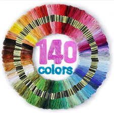 Embroidery Thread Floss 140 Colors Skeins Friendship Bracelet String Making Brac