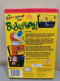 The Ren & Stimpy Show Buckeroos! Original NES Game - Nintendo - No Poster