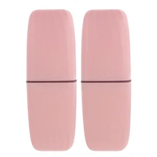  2 PCS Toothbrush Travel Containers Holder Portable Mouthwash Cup