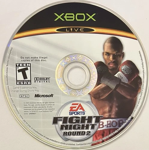 Fight Night: Round 2 (Microsoft Xbox, 2005) DISC ONLY | NO TRACKING | M850