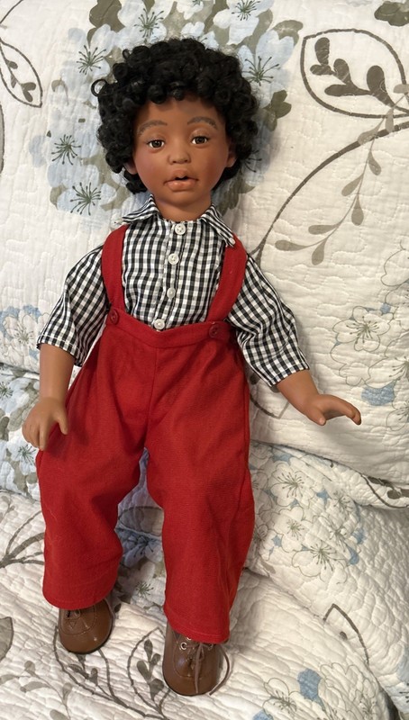 Vintage Kelly J. Rubert Doll Boy Soul Kid Rare Signed AEL 2001