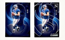 (2) Eli Manning 2025 Panini Silhouette #72 Blue /99 & /149 New York Giants