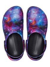 Crocs Bistro Work Graphic Clog Slip-Resistant Galaxy Easy Clean Men's 10