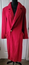 VTG 100% wool Forecaster Of Boston red w gold buttons Size 11 - 12 made in USA