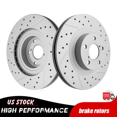 #ad Front Drilled Disc Brake Rotors for Subaru Forester Impreza Legacy Outback Baja $56.74