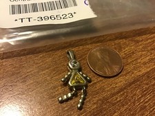 STERLING SILVER .925 BIRTHSTONE girl CHARM Light Yellow