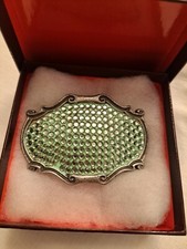 Vintage western bling crystal belt buckle Joomi Joolz USA