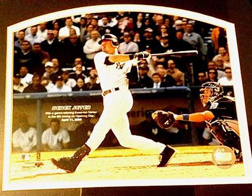 Derek Jeter gerahmtes Foto & Spielstück MVP 2000 All Star 2006 Silver Slugger Award - Bild 4 von 11