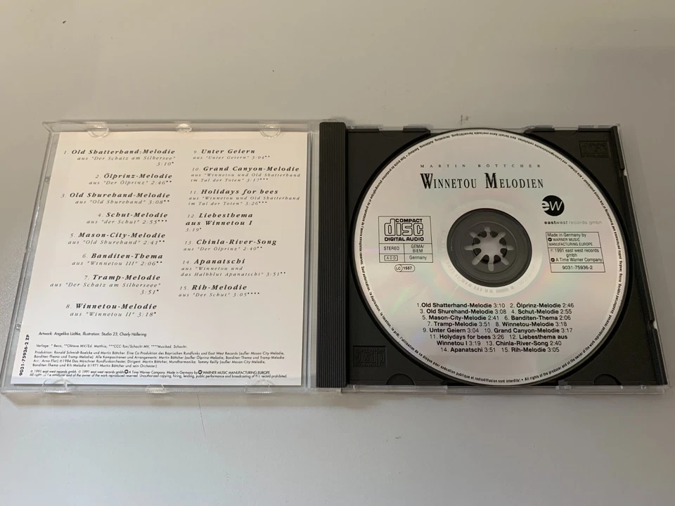 Martin Böttcher – Winnetou Melodien - CD Album © 1991 - Bild 2 von 3