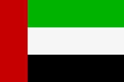 Aufkleber Vereinigte Arabische Emirate VAE Flagge Fahne 8 x 5 cm Autoaufkleber