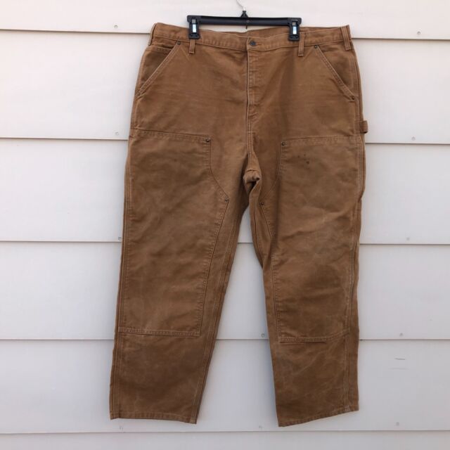 Carhartt B136 Duck Double Front Work Dungaree Pants Mens 38 X 32 Distressed for sale online | eBay