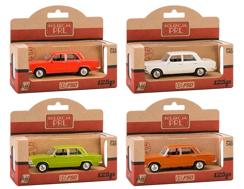 Fiat 125p Polish/Italian Vintage Car Model Diecast Many Colours 1:43 Scale Daffi