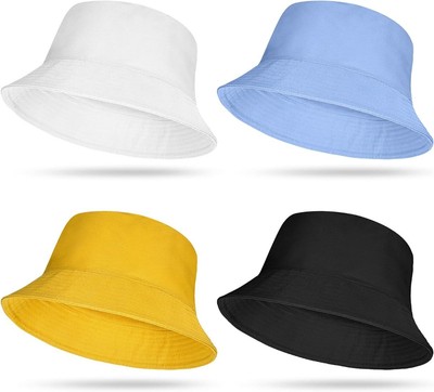 Baumwolle Anglerhut Fischerhut Sonnenhut Bucket Hat Hut Freizeithut Wende-Hut