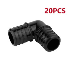 EFIELD 20PCS 1" Pex Poly PPSU Barb Crimp Elbow-NSF, cUPC Lead Free 