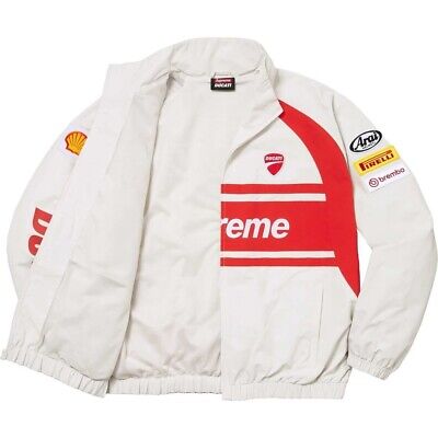 24SS Supreme x DUCATI Track Jacket Light Gray, Red Size XL 24SS Supreme x DUCATI Track Jacket Light Gray, Red Size XL