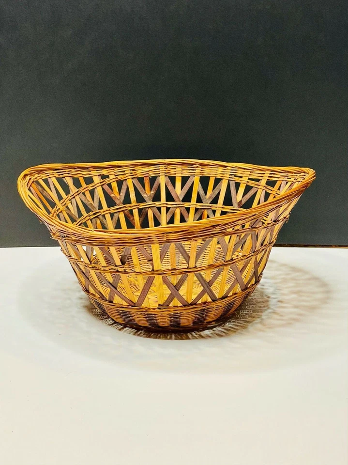 Trío de canastas decorativas de colección/boho ecléctico/granja/idea de regalo Foto 3 de 4