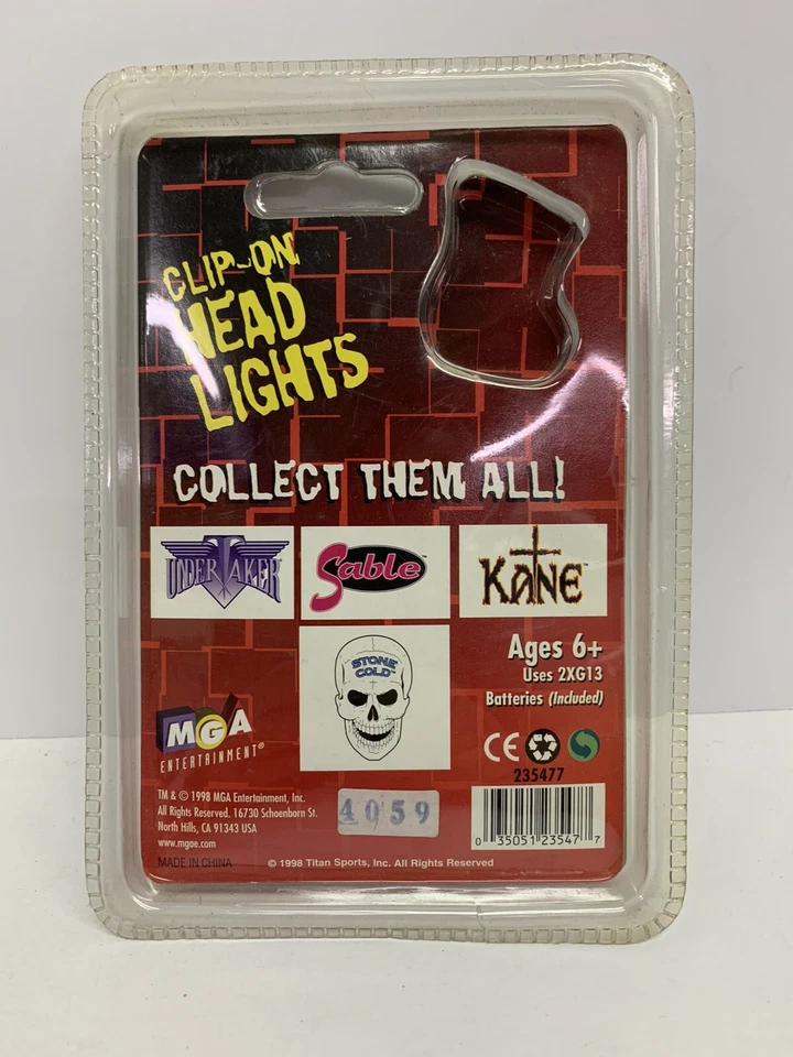 Vintage 1998 WWF Stone Cold Steve Austin Clip On Headlight Key Chain WWE - Image 2 of 4