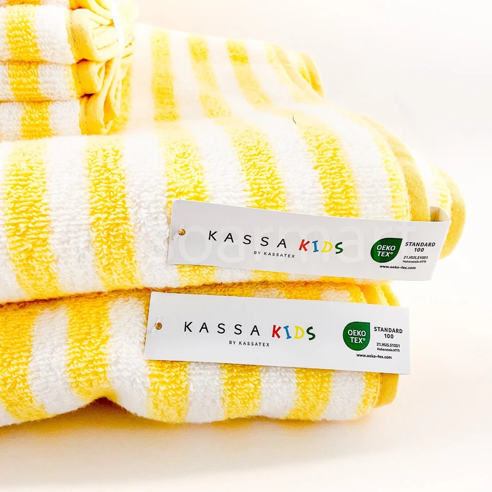 Kassa Kids Kassatex 100% Algodón 2 Baños 4 Ropa de Lavado 6 de Set Correas Amarillas Foto 4 de 4