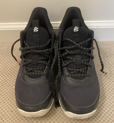 Under Armour Curry Micr Basketball Shoes Black Gray Mens Size