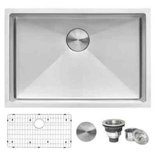 Ruvati Gravena Undermount 28-in x 19-in Stainless Steel Single Bowl Kitchen Sink