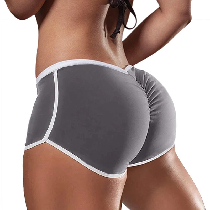 Sexy Mujeres Niñas Niños Pantalones Cortos Calzoncillos Boxer de tiro bajo Bragas Deportes Yoga Ropa Interior Foto 3 de 4