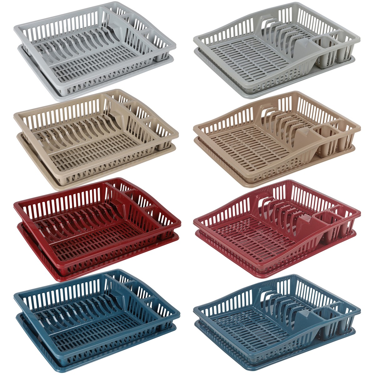 Plastic Large Dish Rack Drainer Kitchen Sink Plate Cutlery