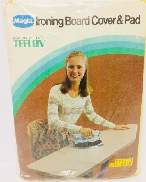 Vintage Magla Ironing Board Cover And Foam Pad 1979 Solid Color Design-image