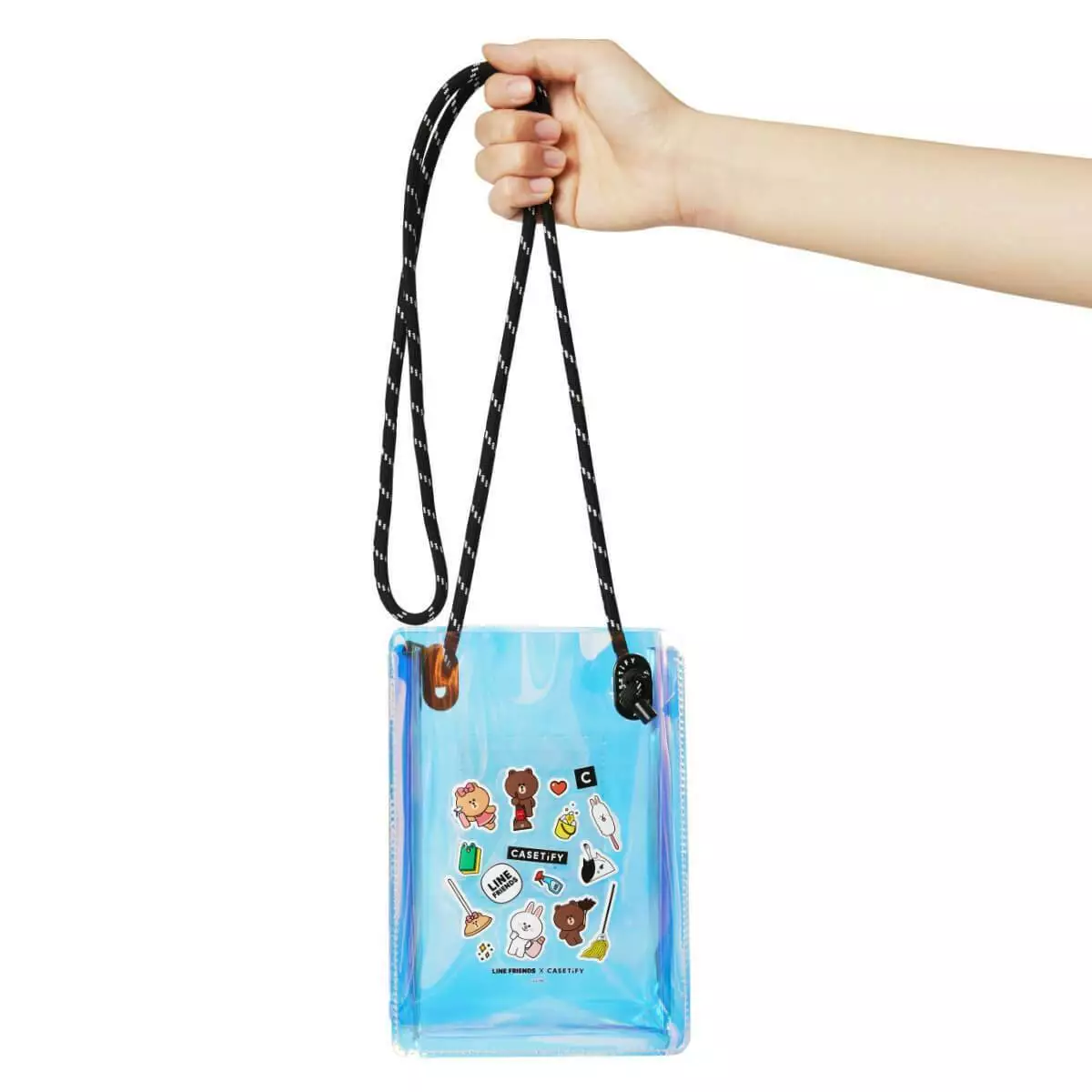 LINE FRIENDS X CASETiFY PVC Sling Bag IRIDESCENT Official Goods eBay