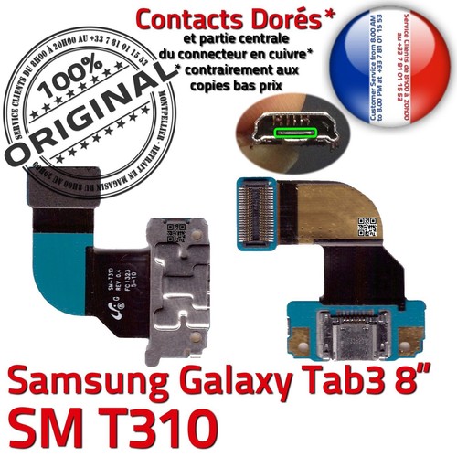 ORIGINAL Samsung Galaxy TAB 3 T310 Connecteur de Charge MicroUSB Nappe Chargeur - Photo 2/5