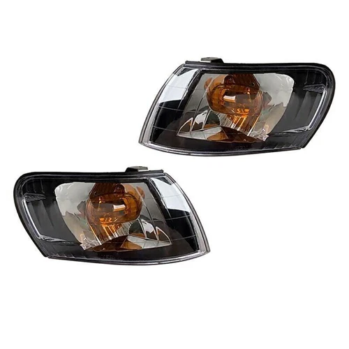 For 1993-1997 Corolla AE100 E100 AE101 Pair Black Front Corner Lamp Lens - Picture 3 of 5