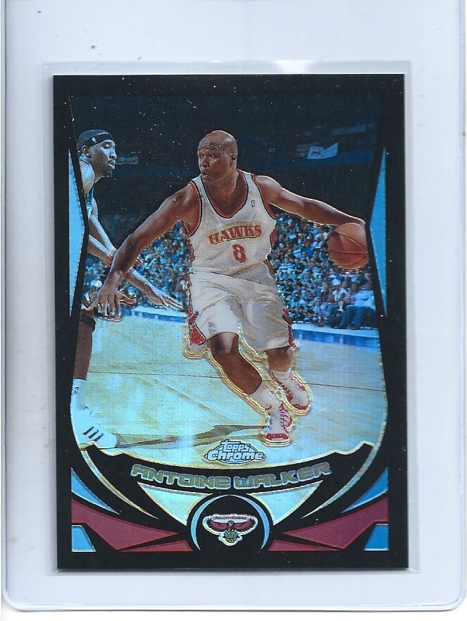 Antoine Walker 2004-05 Topps Chrome Black Refractor #131 (471/500)-Atlanta Hawks