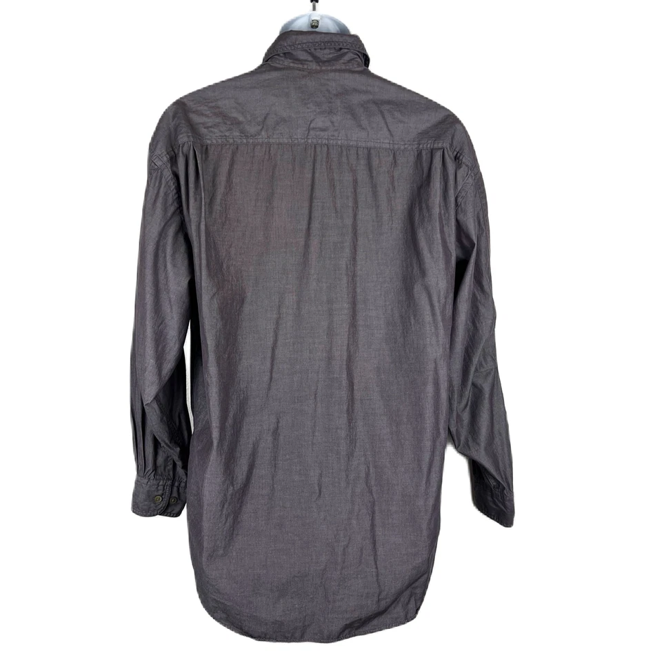 Vintage Nordstrom Button Down Shirt Men 15 ½ Purple Long Sleeve Cotton Hong Kong - Image 2 of 4